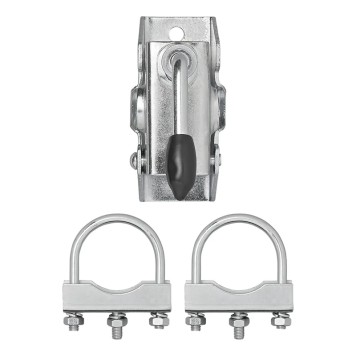 Collier 48mm pour roue jockey + Etrier de fixation en 2x U 60/70mm