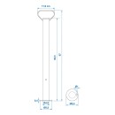 Support de remorque 48mm 650mm
