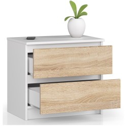 KOMODA K60 2SZ CLP BIAŁY / SONOMA