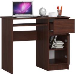 BIURKO KOMPUTEROWE 90 cm PIKSEL PRAWE WENGE