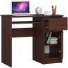 BIURKO KOMPUTEROWE 90 cm PIKSEL PRAWE WENGE