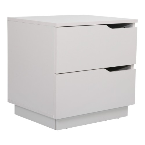 Verena I bedside table pakoworld in white shade 48x40x48cm
