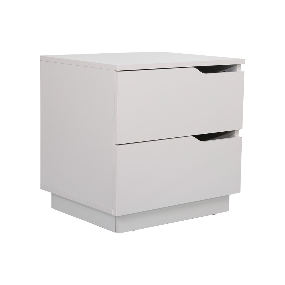 Table de chevet blanche 2 tiroirs 48x40x48 cm
Table de chevet blanche 2 tiroirs 48x40x48 cm