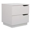 Verena I bedside table pakoworld in white shade 48x40x48cm