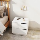 Verena I bedside table pakoworld in white shade 48x40x48cm