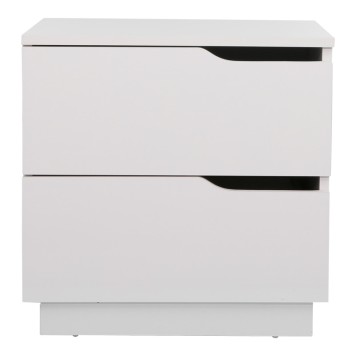 Verena I bedside table pakoworld in white shade 48x40x48cm