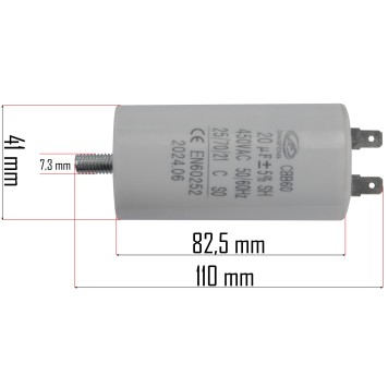 Kondensator do kompresora PM-KO-24T-KN