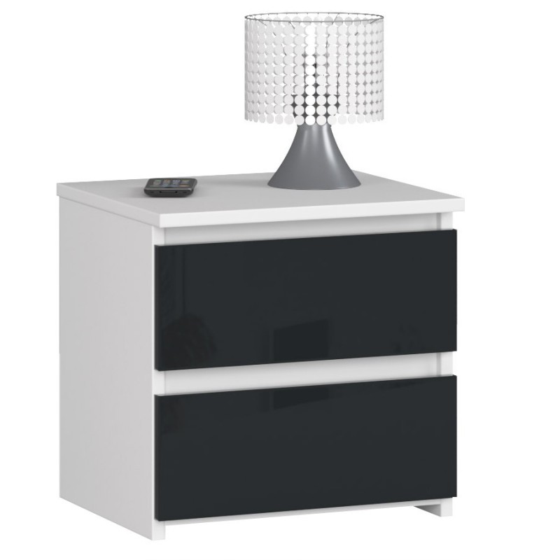 KOMODA CL2 2SZ CLP GRAFIT POŁYSK KOMODA CL2 2SZ CLP GRAFIT POŁYSK