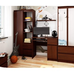BIURKO KOMPUTEROWE 90 cm PIKSEL PRAWE WENGE