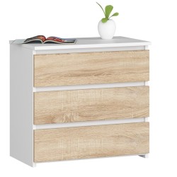 SZAFKA NOCNA CL3 60 cm PK BIAŁA / SONOMA