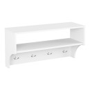 Porte manteau blanc 80x28x40 cm