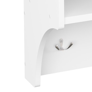 Porte manteau blanc 80x28x40 cm