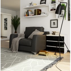 SZAFKA NOCNA CL3 60 cm PK BIAŁA / CZARNY POŁYSK