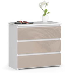 SZAFKA NOCNA CL3 60 cm PK BIAŁA / CAPPUCCINO POŁYSK