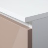 SZAFKA NOCNA CL3 60 cm PK BIAŁA / CAPPUCCINO POŁYSK