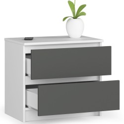 KOMODA K60 2SZ CLP BIAŁY / SZARY