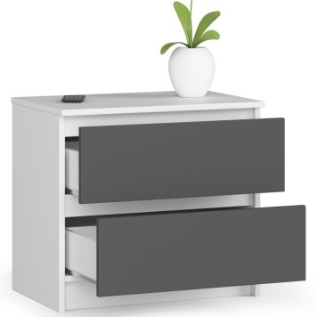 KOMODA K60 2SZ CLP BIAŁY / SZARY