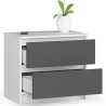 KOMODA K60 2SZ CLP BIAŁY / SZARY