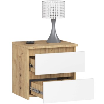KOMODA CL2 2SZ CLP PK DĄB ARTISAN / BIAŁY