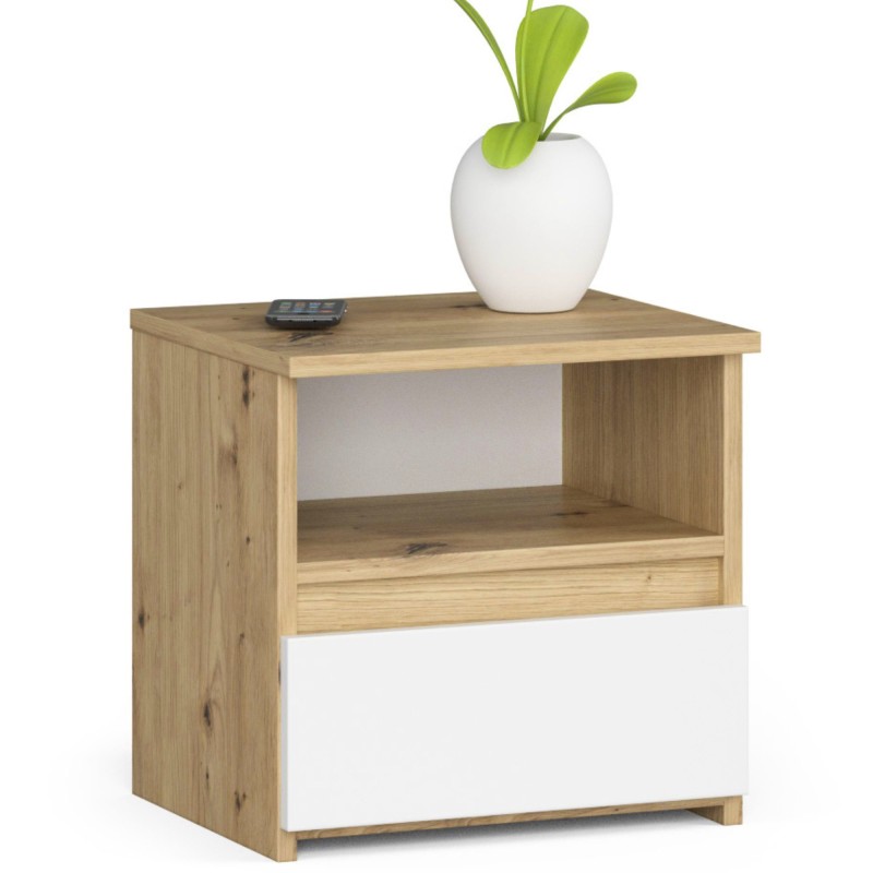 KOMODA CL1 DĄB ARTISAN / BIAŁA KOMODA CL1 DĄB ARTISAN / BIAŁA