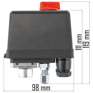 WYŁĄCZNIK CIŚNIENIOWY DO KOMPRESORA PM-KO-24L-50L-WY
