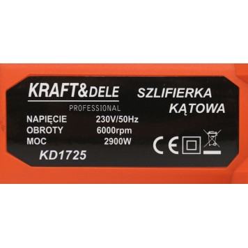 SZLIFIERKA KĄTOWA 2900W 230mm KD1725
