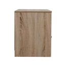 Table de chevet en bois avec porte marron Anthracite 40x40x50 cm
