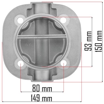 GŁOWICA CYLINDRA DO KOMPRESORA PM-KO-300T-400V-GC