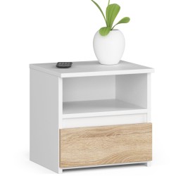 KOMODA CL1 PK BIAŁA / DĄB SONOMA
