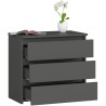 KOMODA CL3 3SZ CLP PK GRAFIT SZARY