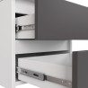 KOMODA CL3/40 PK BIAŁA / SZARA