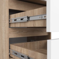 KOMODA CL3/40 PK DĄB SONOMA / BIAŁA