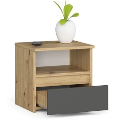 KOMODA CL1 DĄB ARTISAN / SZARA