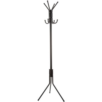 Porte manteaux 8 tiges métal noir 51,5 x 44 x 171 cm