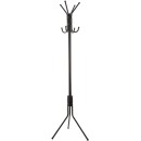 Porte manteaux 8 tiges métal noir 51,5 x 44 x 171 cm