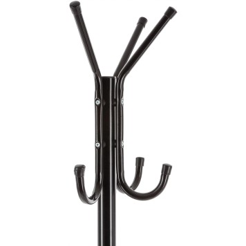 Porte manteaux 8 tiges métal noir 51,5 x 44 x 171 cm