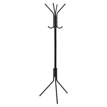 Porte manteaux 8 tiges métal noir 51,5 x 44 x 171 cm