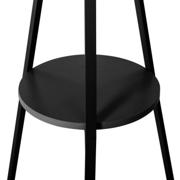 Porte manteaux 9 tiges métal noir 44,8 x 40 x 180 cm