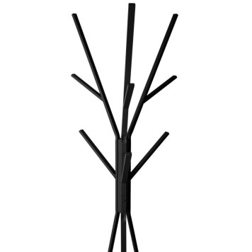 Porte manteaux 9 tiges métal noir 44,8 x 40 x 180 cm