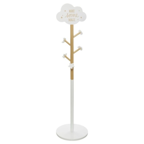 Porte manteau bois nuage enfant 35 x 135 cm