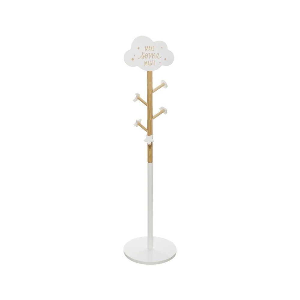 Porte manteau bois nuage enfant 35 x 135 cm Porte manteau bois nuage enfant 35 x 135 cm