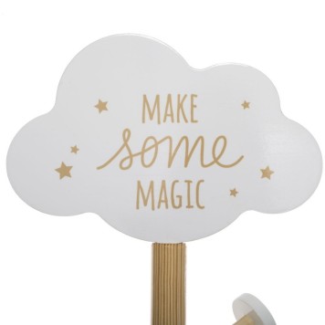 Porte manteau bois nuage enfant 35 x 135 cm