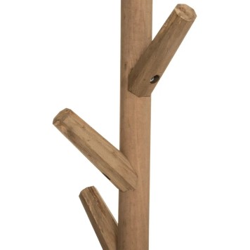 Porte manteau bois marron  8 tiges 39 x 39 x178 cm