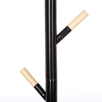 Porte manteau métal  6 tiges 40 x 40 x 175,5 cm noir