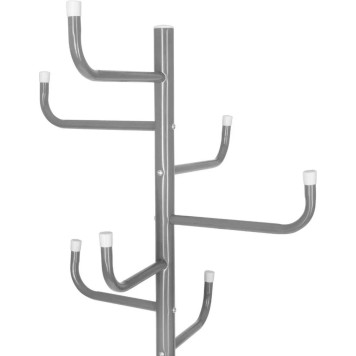 Porte manteaux 8 crochets métal 170cm gris