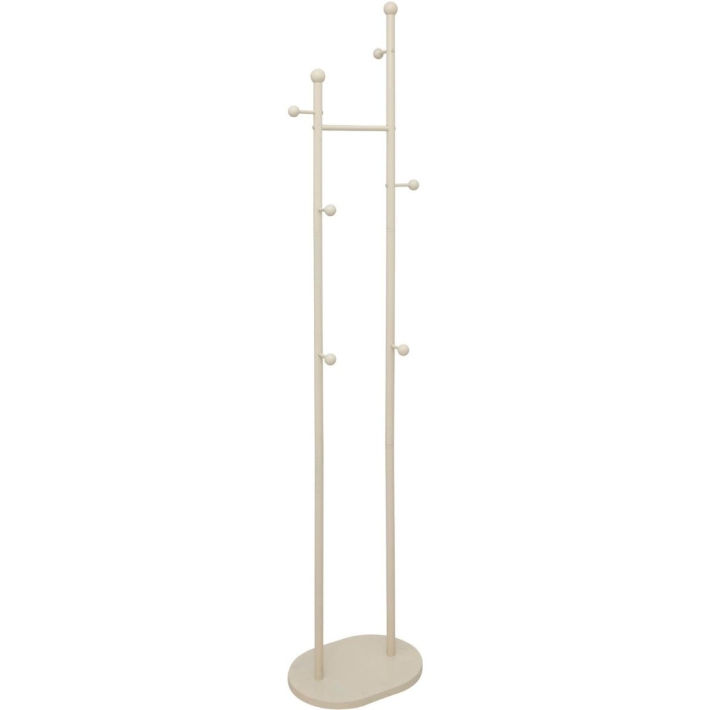 Porte manteau metal 6 crochet 40 x 30 x 188 cm beige Porte manteau metal 6 crochet 40 x 30 x 188 cm beige