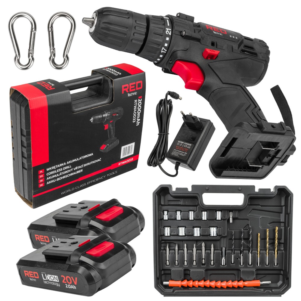 Visseuse Perceuse sans fil LCD 2x batteries 20V Visseuse Perceuse sans fil LCD 2x batteries 20V
