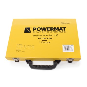 Zestaw wierteł (wiertła) HSS 170el. Powermat PM-ZW-170H