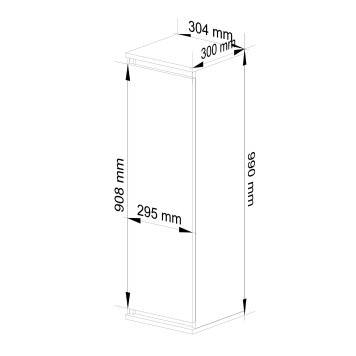 SZAFKA WISZĄCA - WITRYNA W30 CLP SONOMA / VENGE