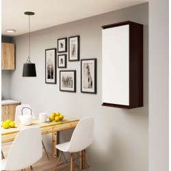 SZAFKA WISZĄCA - WITRYNA W40 CLP WENGE / BIAŁA